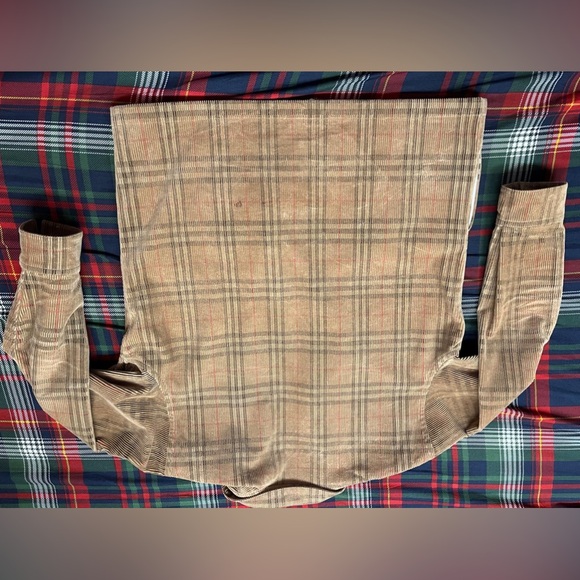 NWOT Burberry signature plaid corduroy oversized jacket - Picture 5 of 5